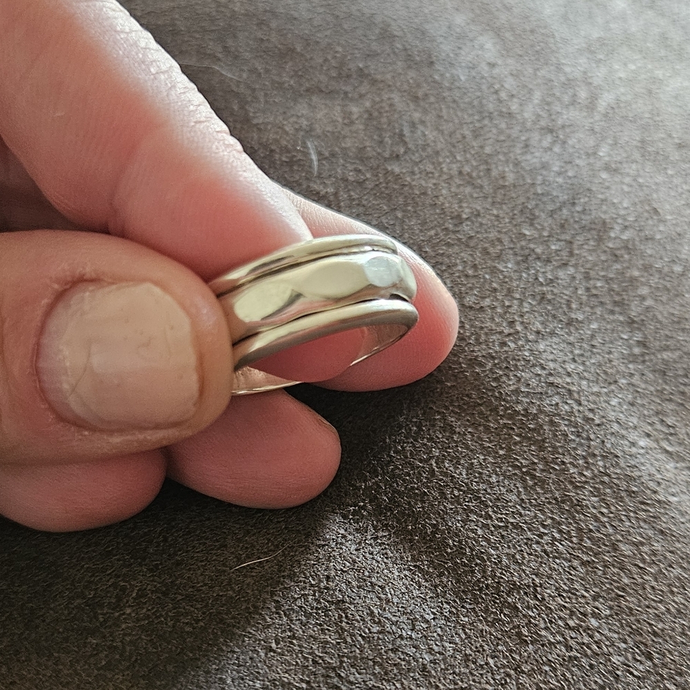 Boho Sol Thick Spinner Ring - size 9
